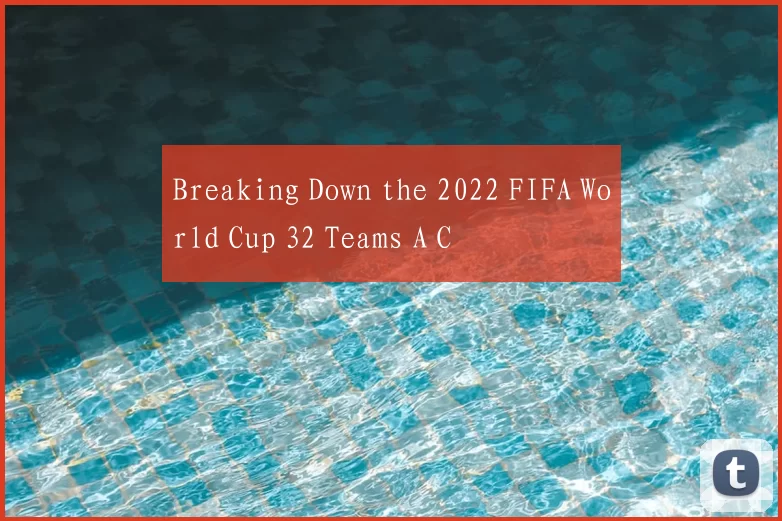 Breaking Down the 2022 FIFA World Cup 32 Teams A C
