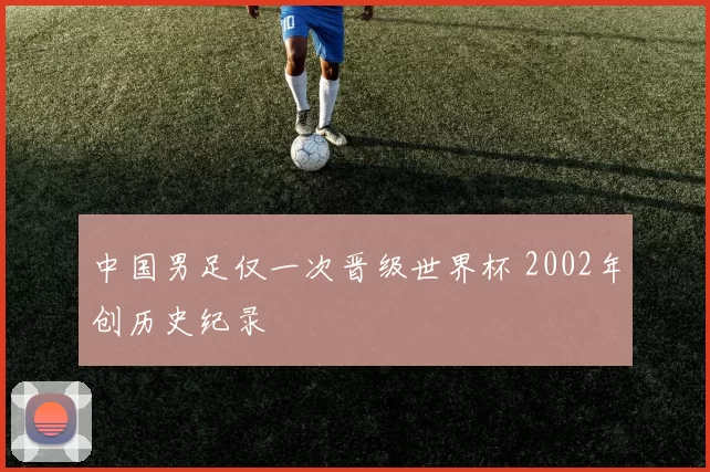 中国男足仅一次晋级世界杯 2002年创历史纪录